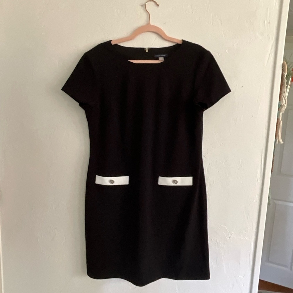 Tommy Hilfiger Black Mod Shift Dress Size 14